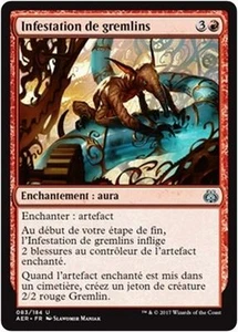 MTG Magic AER FOIL - Gremlin Infestation/Infestation de gremlins, French/VF - Picture 1 of 1