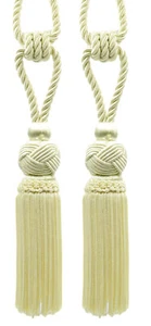 Décopro Quaste Raffhalter, Stil # TBTRK6, Farbe # A2 - Creme Elfenbein [2er Set] - Bild 1 von 1