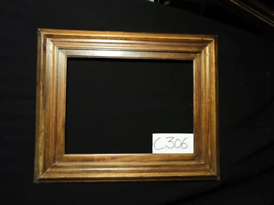 Cadre acajou 61x46 cm larges moulures d’assemblage artisanal ancien - Photo 1/4