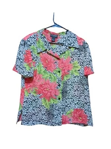 Virgo Woman's Beautiful Button Up Blouse Size 16  Floral  - Picture 1 of 12