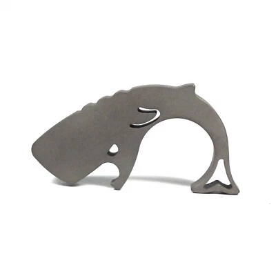Titanium opener EDC outdoor key chain multi pocket tools ultra light whale - Image 1 of 4