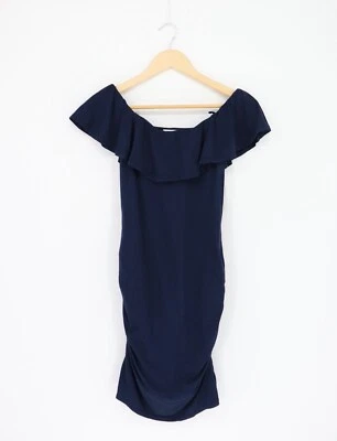 БАРХАТ на Graham & Spencer Серлина с плеча платье полночь S $189 A2 - Изображение 1 из 2