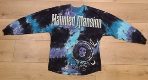 Disneyland Haunted Mansion Blue Black Purple Tie Dye Adult Medium Spirit Jersey - Picture 1 of 6