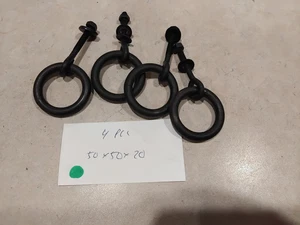 vintage metal cabinet knob handle-  50x50x20  mm   lot of  4 - Bild 1 von 4