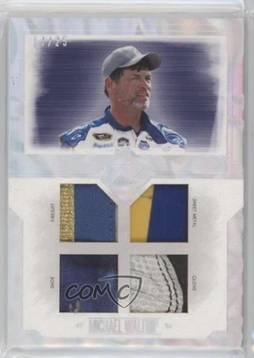 2014 Press Pass Total Memorabilia Quad Melting Foil /25 Michael Waltrip #TM-MW - Image 1 of 2