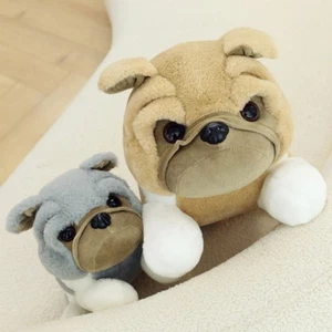 PP Cotton Shar Pei Dog Plush Doll Thick Eyelids Animals Stuffed Toys Christmas - Picture 1 of 15