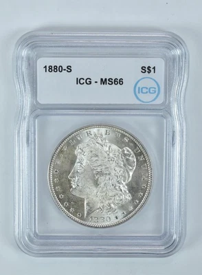 1880-S Morgan Silver Dollar MS66 ICG - Image 1 of 4