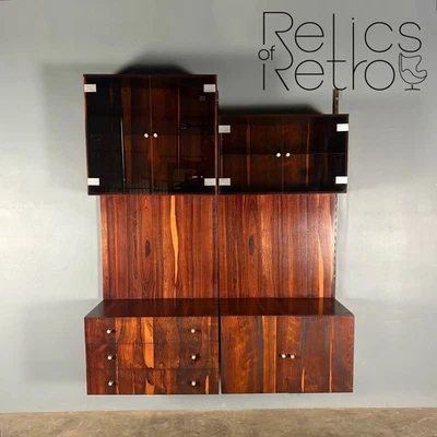Pieff Rosewood Modular Wall Shelving Units Mid Century Vintage Retro MCM - Image 1 of 4