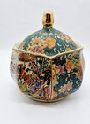 große Zuckerdose | Satsuma-Keramik | japanisches Kunsthandwerk 