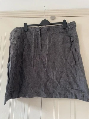 Grey linen skirt cargo style John Rocha size 22 - Image 1 of 4