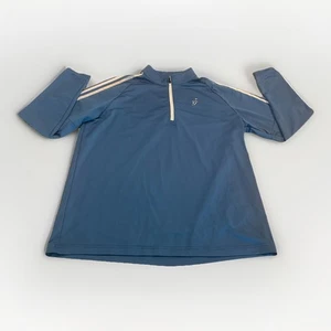 ADIDAS GOLF Herren 3 STREIFEN 1/4 Zip Pullover Sweater Blau Größe XL - Bild 1 von 7