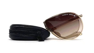 Vintage PORSCHE DESIGN by CARRERA 5622 "SCARFACE" sunglasses - 80's/Germany/Gold - Picture 1 of 8