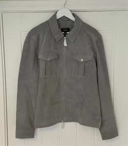 BNWT Reiss Suede Jacket, XL, Rrp £400 - Picture 1 of 4