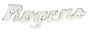 Rogers Drums Model No. 5SLOGO Script Logo Badge - Picture 1 of 3