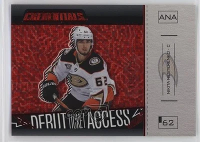 2023 UD Credentials Debut Ticket Access Red 65/125 Nikita Nesterenko Rookie - Image 1 of 3