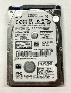 Hitachi 7200 RPM 2.5" 320GB HDD MODEL: Z7K320-320 - Picture 1 of 2