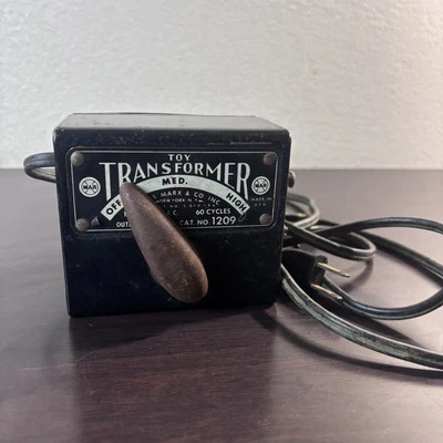 Louis Marx & Company USA Toy Train Transformer No. 1209 Powers Up Tested - Image 1 of 4