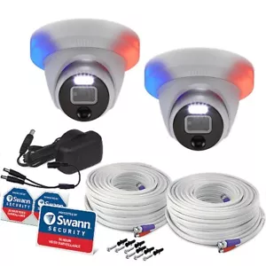 Swann PRO-4KDER fotocamera a circuito chiuso 4K Ultra HD luci lampeggianti a cupola DVR-5680 - Foto 1 di 13