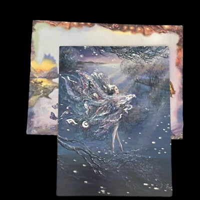 WHERE MOONBEAMS FALL Josephine Wall VTG Inspiring Greeting Card Envelope Fairy - Image 1 of 4
