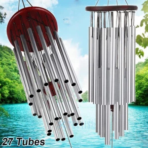 Wind Chimes Outdoor Deep Tone Windchime Adjustable Tuned Garden Decor 35in 27in - Picture 1 of 47
