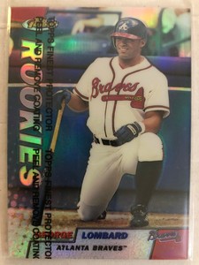 1999 Finest Rookies Baseball Refractor George Lombard #280 Parallel RC Card SP