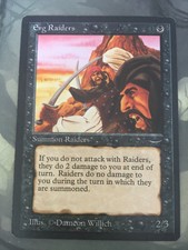 mtg Arabian Nights Erg Raiders, Old set, Near Mint Condition