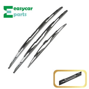 WIPER BLADE SET FRONT & REAR & CLIPS for LAND ROVER RANGE ROVER FULL SIZE L322 - Foto 1 di 5