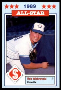 1989 Southern League All-Stars Rob Wishnevski Knoxville Blue Jays #21