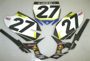 NICK WEY 27 N-STYLE 2011 NUMBER PLATE BACKGROUND GRAPHICS TEAM VMS YAMAHA YZ450F - Picture 1 of 8