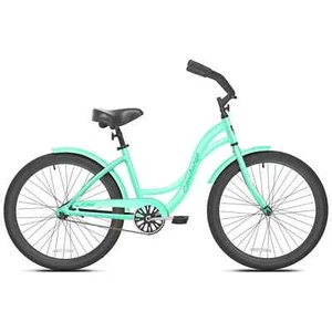 Girl's 24" Seachange Classic Beach Cruiser Bike Steel Frame, Single-Speed, Mint - Picture 1 of 2