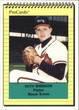 1991 Macon Braves ProCards #860 Keith Morrison