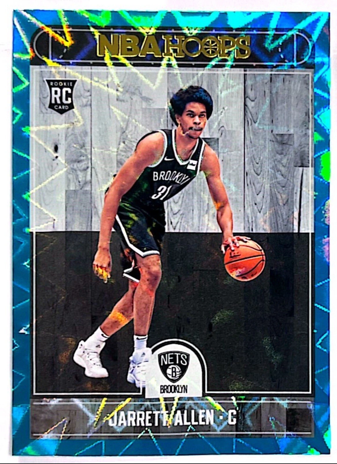 2017-18 Panini NBA Hoops - Teal Explosion #272 Jarrett Allen (RC)