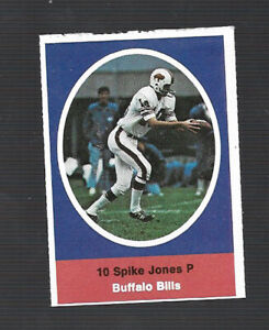 1972 Sunoco NFL Football STAMP ~ Spike Jones (Buffalo Bills)