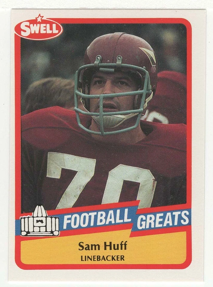 Sam Huff (NFL Football Card) 1989 Swell Greats # 118 Mint - Image 1 of 1