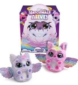 Hatchimals🦄Alive Mystery Hatch Pufficorn Surprise Interactive Toy & Egg-NEW - Picture 1 of 8