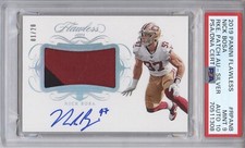 NICK BOSA PSA 9 2019 PANINI FLAWLESS ROOKIE PATCH AUTO 1/20 SILVER RPA RC