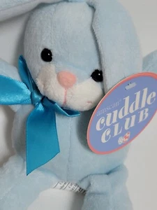7" Amscan Plush Easter Bunny Rabbit Super Soft Blue NWT - Picture 1 of 5