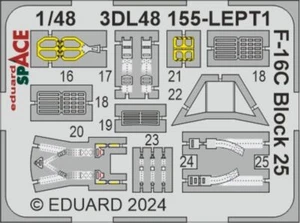 Eduard Accessories 1:48 F-16C Block 25 SPACE 1/48 - Bild 1 von 1