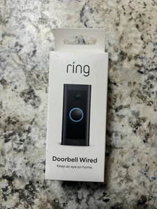 New Ring WiFi HD 1080p Video Wired Doorbell Black B08CKHPP52 - Picture 1 of 3