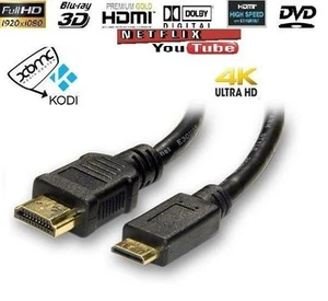 Mini HDMI Type C to HDMI A Cable Lead V1.4 High Speed With Ethernet - Picture 1 of 1