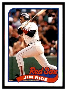 1989 Topps #245 JIM RICE Boston Red Sox