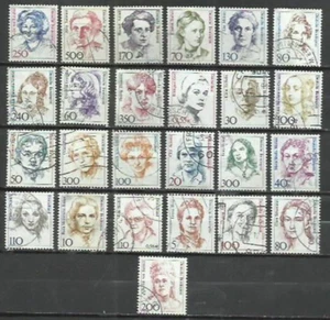 R162A-LOTE SELLOS ALEMANIA MUJERES CELEBRES,FAMOSAS,ALTO VALOR,SIN REPETIDOS,UNO - Picture 1 of 1