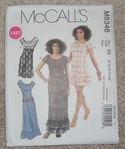 McCall's Muster M6346 Damenkleider Größen 8-16 - Bild 1 von 2