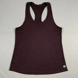 Vuori Lux Performance Tank Top Racerback Womens Large Heather Purple Plum - Picture 1 of 6