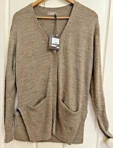 Sable women jumper cardigan Wool Blend Size 2 ( AU 12 ) Beige Brand New Zips - Picture 1 of 12