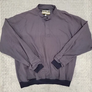 Zero Restriction Golf Outerwear ¼ Snap Pullover Mens Large Blue USA Houndstooth - Picture 1 of 10