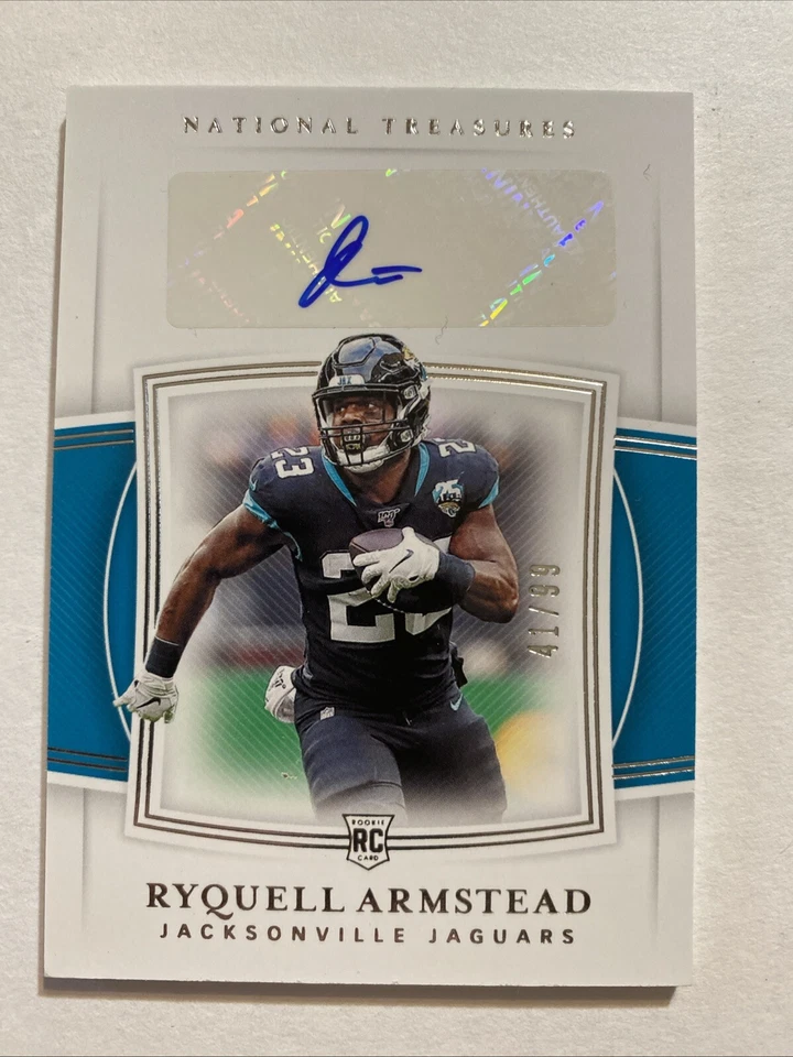 2019 Panini National Treasures Signatures /99 Ryquell Armstead Rookie Auto RC - Image 1 of 2