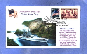 USS CALIFORNIA BB-44 USN Battleship Pearl Harbor 1941 Panama Canal Pictorial PM - Picture 1 of 1