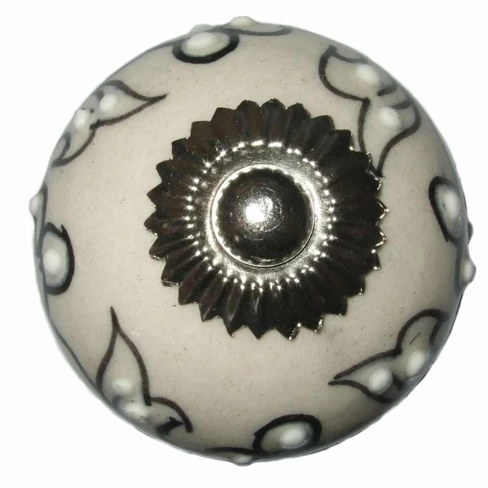 Vintage Ceramic Door Knobs - Cupboard Cabinet Kitchen Drawer Pull Handle KB02 - Image 1 of 1