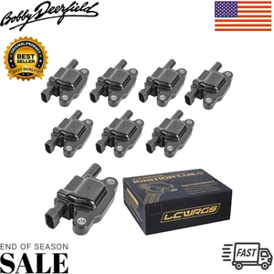 Set of of 8 Square Ignition Coil Pack Fits for 5.3 V8 2007-2011 Chevy Silverado - Picture 1 of 8